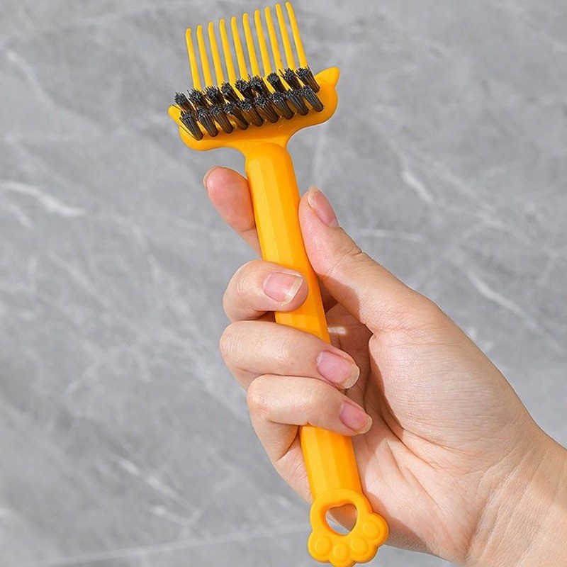 2in1 Bàn Chải Tóc Lược Làm Sạch Bàn Chải Bụi Rake Lược Nhúng Dụng Cụ Mini Tóc Bụi Bẩn Tẩy Để Loại Bỏ Tóc Bụi