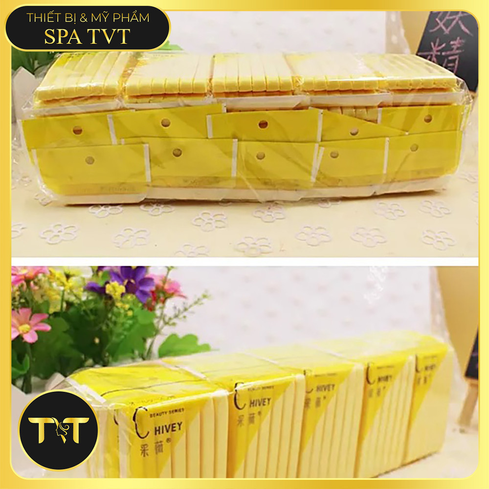 Một Cây Mút Nở Chivey 240 Miếng – Rửa Mặt, Vệ Sinh Da, Lau Mặt Spa, Mềm Mại, Thấm Hút Tốt