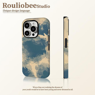 Ốp điện thoại 2 trong 1 nhuộm cà vạt kiểu Ins tương thích với iPhone 15 Pro Max, Apple 16 14 Plus 11 / 12 / 13 Pro Max, vỏ bảo vệ chống sốc mới