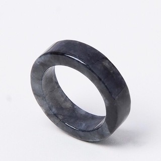 💦[1515 Người Đã Thu Thập] Nhẫn Ngọc Đen Jadeite Nhẫn Cặp Nhẫn Đơn Giản Nhẫn Cảnh Đá Ngọc Đá Kích Thước Nhẫn Tùy Chọn