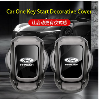Ford Car One-Click Start Nút Trang Trí Dán Hợp Kim Kẽm Bảo Vệ Dành Cho Fiesta Ranger T6 T7 T8 T9 Focus Territory Everest Ecosport Ka Fusion Raptor Escape Phụ Kiện
