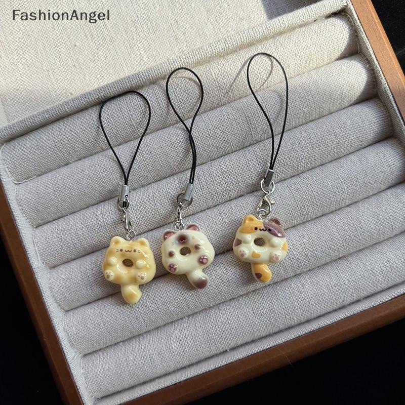 FashionAngel 1 Phụ Kiện DIY Cookie Điện Thoại Quyến Rũ Dây Đeo Cặp Đôi Mềm Móc Khóa Mặt Dây Dễ Thương Dây Keycord VN