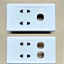 Mặt ổ cắm 2 lỗ S18 Sino,2 ổ cắm 2 chấu + 1 lỗ hạt tròn S18 Sino,bộ ổ cắm đơn 2 chấu 16A S18,ổ cắm đôi hai chấu âm tường
