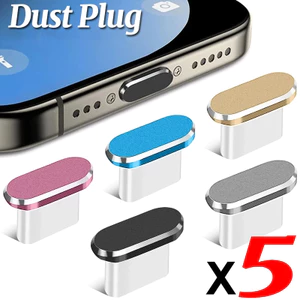 Usb C Chống Bụi Cắm Hợp Kim Nhôm Loại C Bụi Chống Thấm Nước Điện Thoại Di Động Cổng Sạc Bảo Vệ Nắp Cho Samsung Xiaomi