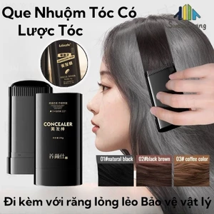 Thuốc nhuộm tóc gia dụng có lược, Thanh Vuốt Đen Tóc Bạc,chống thấm nước, que nhuộm tóc không phai màu