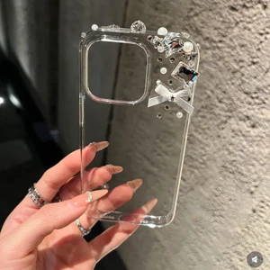 Pha lê dán thích hợp cho ốp điện thoại Iphone16 Apple 15promax mới 14pro, ốp bảo vệ cho phụ nữ 13, 15pro, 15, 14promax, 13pro, 16promax, 12, 12promax, 11, 11promax, 14plus, 15plus