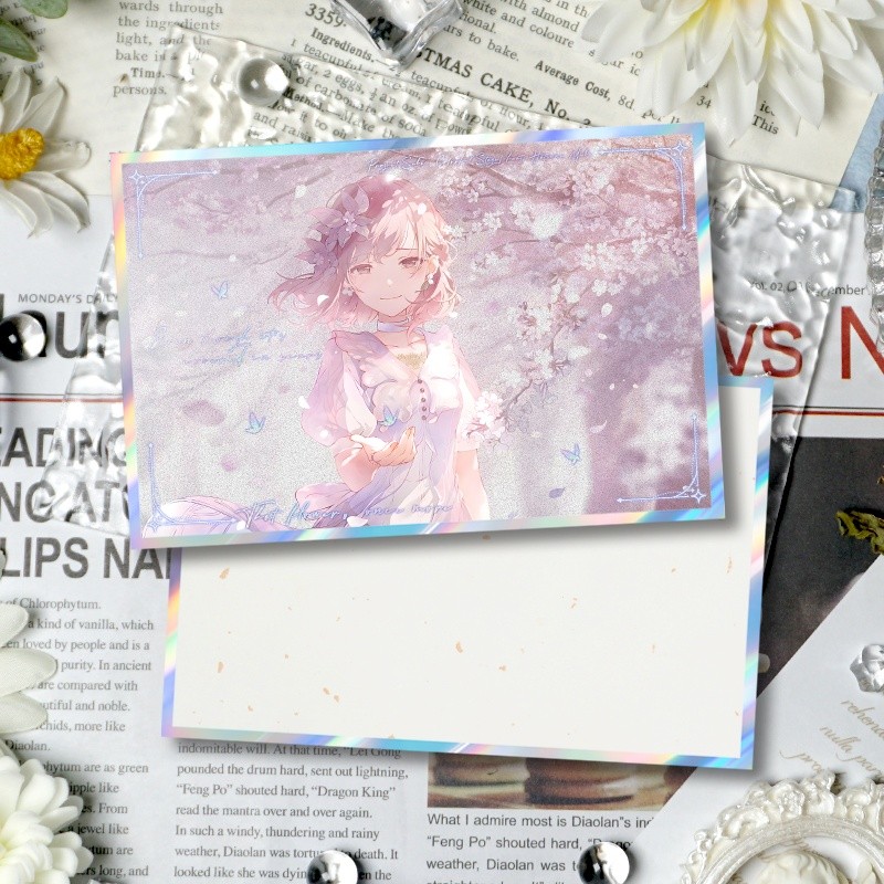 Project SEKAI  Shikishi Board Standee Ena Shinonome, Thẻ nghệ thuật lấp lánh Kanade Yoisaki cho bàn làm việc