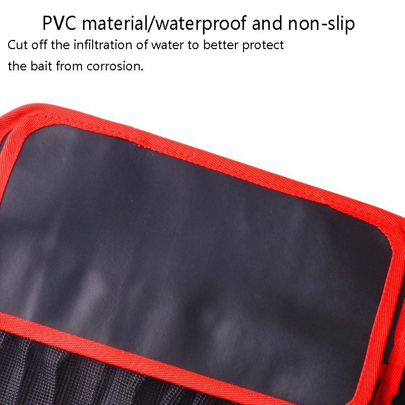 Tmoy Túi đựng mồi câu cá 12 khe, chống nước, bảo vệ jig, người tổ chức mồi câu, mã TCVN