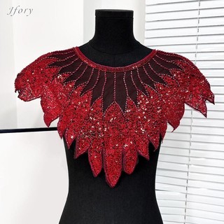 Khăn Choàng Nữ Quấn Thoáng Khí Đẹp Cổ Điển Đính Hạt Sequin Mũi Lấp Lánh Đảng Khăn Cho Buổi Tối Thánger Cô Dâu Gia Đình Đám Cưới