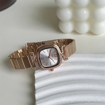 đồng hồ kim loại nữ đồng hồ nữ kim loại đồng hồ thời trang nữ Đồng hồ nữ cổ điển hình vuông cao cấp Đồng hồ nữ tinh tế thời trang đơn giản sang trọng
