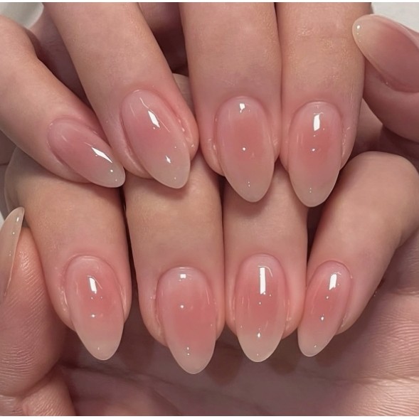 Product image móng tay giả dần dần hạnh nhân ngắn có keo ép vào móng tay Móng tay giả