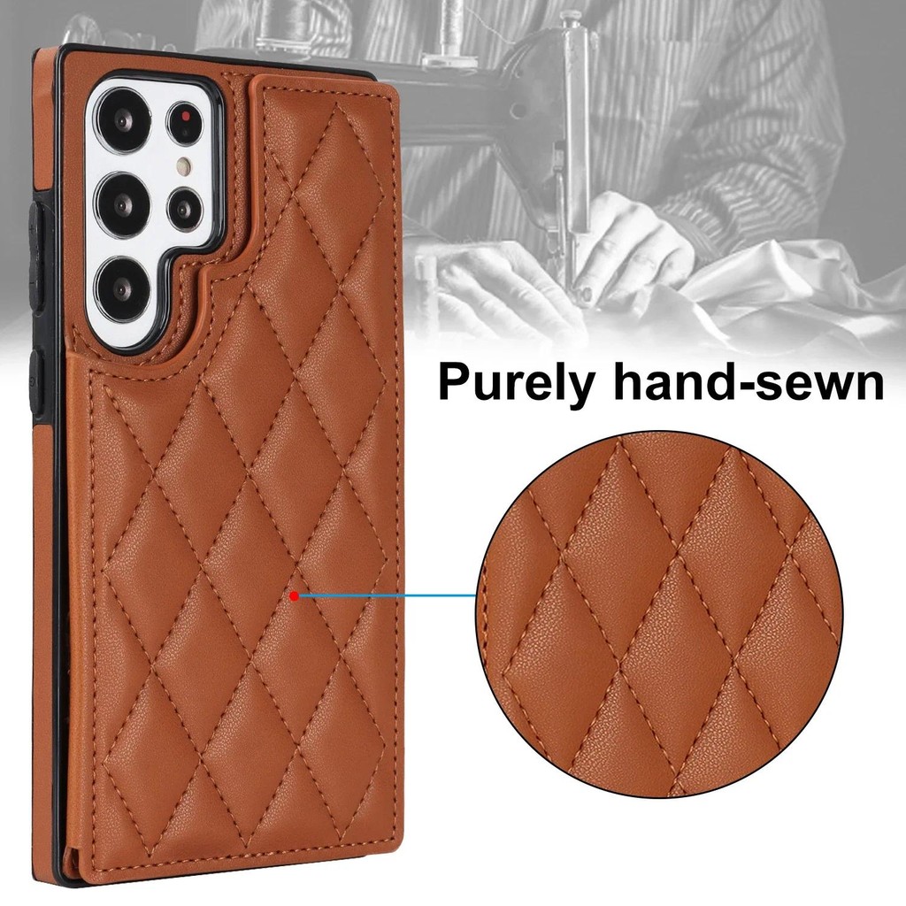 Ốp Điện Thoại Da Lật Sang Trọng Cho Samsung Galaxy S22 S23 S24 S25 Ultra Plus A16 A15 A35 A55 5G Đựng Thẻ Ví