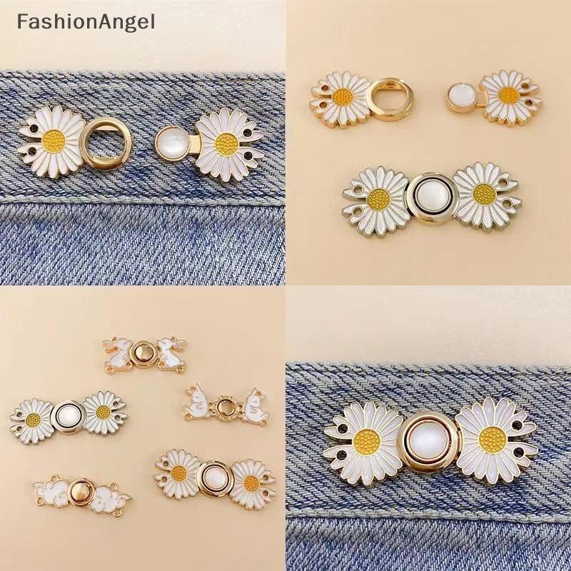 FashionAngel Có thể tháo rời thắt lưng khóa vô hình, nút chụp, trâm trang sức, điều chỉnh dây thắt lưng quần áo VN