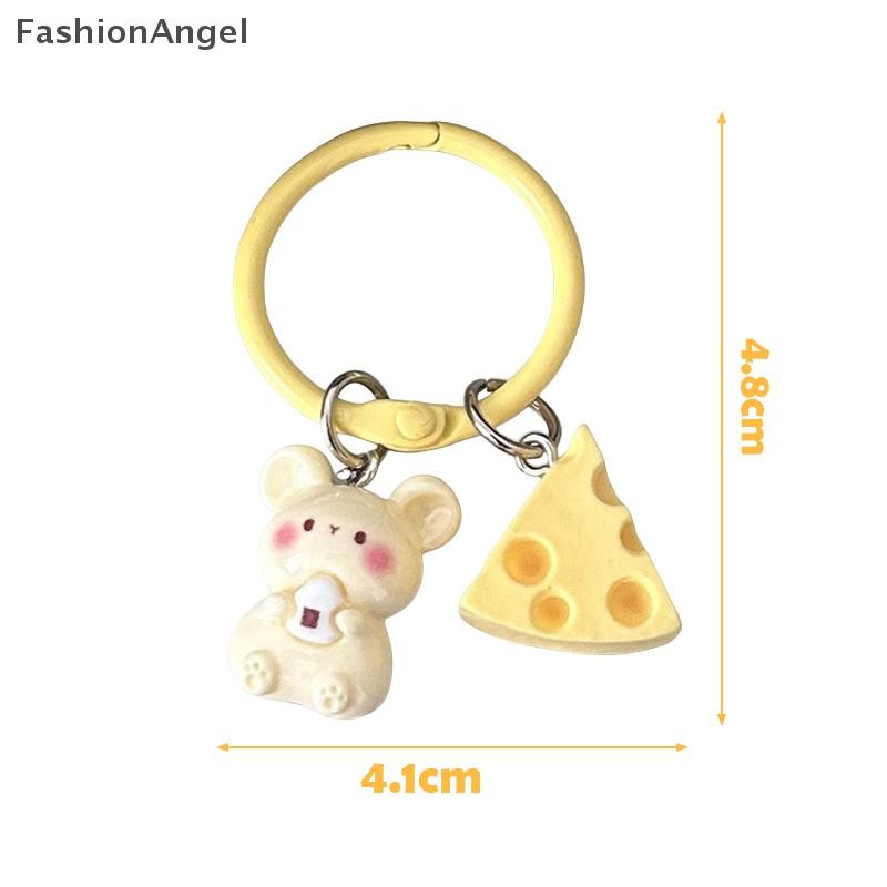FashionAngel Hoạt Hình Dễ Thương Phô Mai Chuột Móc Khóa Dành Cho Nữ Cô Gái Ngộ nghĩnh Mặt Dây Chuyền Móc Khóa Ba Lô Thời Trang Trang Phụ Kiện Trang Trí Quà Tặng VN