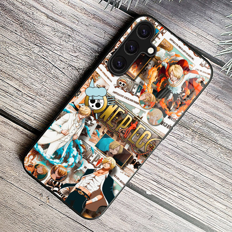 Ốp Điện Thoại Kính Cường Lực one piece sanji 02 Cho Samsung Galaxy A11 A14 A20 A30 A22 A32 A33 A34 A40 A42 A51 4G A52 A53 A54 A70 A71 A72 A73 5G
