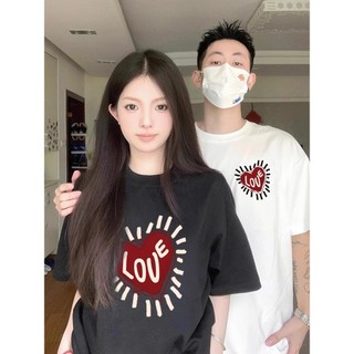 Thương Hiệu Mới 100% Cotton Unisex Tay Ngắn Cặp Đôi Áo Thun Nữ Và Nam Baggy Cổ Tròn Rời In Độc Đáo Cặp Đôi Tee