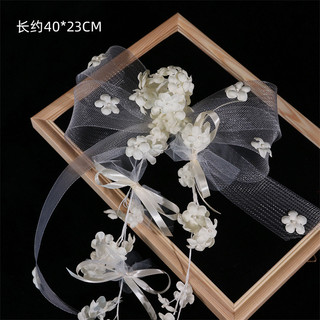 1 chiếc Mũ đội đầu cô dâu phong cách rừng, bóng thêu thủ công siêu cổ tích, chuông, băng đô phong lan, phụ kiện tóc nơ