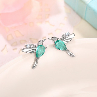 Bông tai chim bạc S925 Trang sức thời trang đơn giản Quà tặng nữ