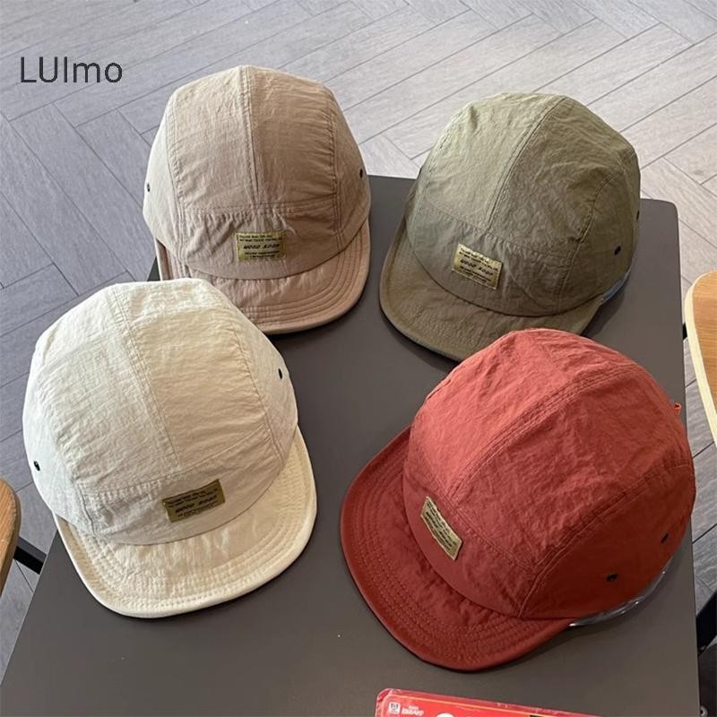 Luimo Ngắn Mỏ Vịt Edge Đa Năng Mũ Chống Nắng Retro Mùa Hè Mềm Top Bóng Chày SBS