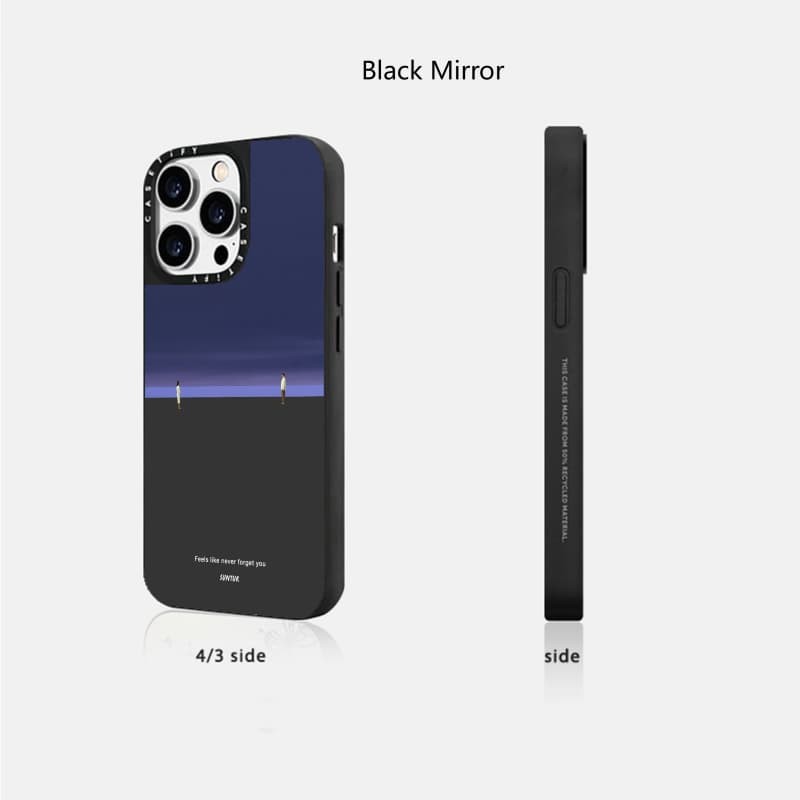CASETiFY X Suntur Cảm giác như không bao giờ quên bạn Hút từ tính Vỏ IPhone Gương đen & bạc IPhone 16 15 14 13 12 Pro Max Plus Vỏ cứng có hộp logo khắc