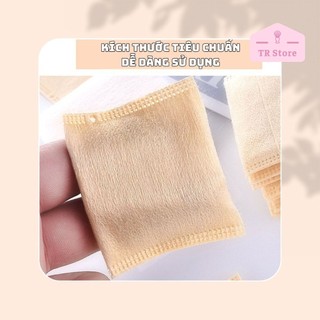 [Tách lẻ] Bông Tẩy Trang Mini Cao Cấp 2 Lớp Sợi Tre - Gói 8 Miếng Tiện Lợi Bỏ Túi Du Lịch