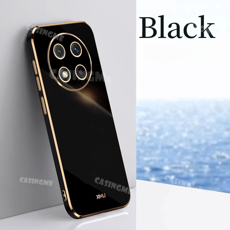 Honor X9c 5G 2024 Vỏ Mạ Sang Trọng Cho Honor X9c HonorX9c X9 X9b X9a a b c 9c 5G 4G 2024 Ốp lưng Silicon Mềm Chống Sốc Ốp lưng
