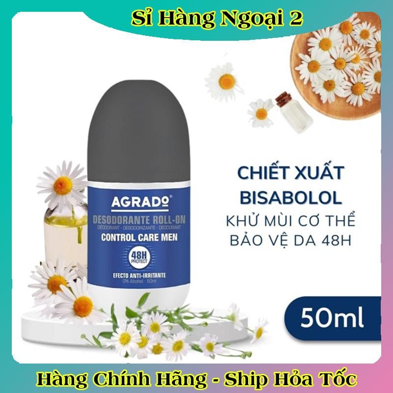 [DATE MỚI] Lăn khử mùi Agrado 50ml cho nam và nữ