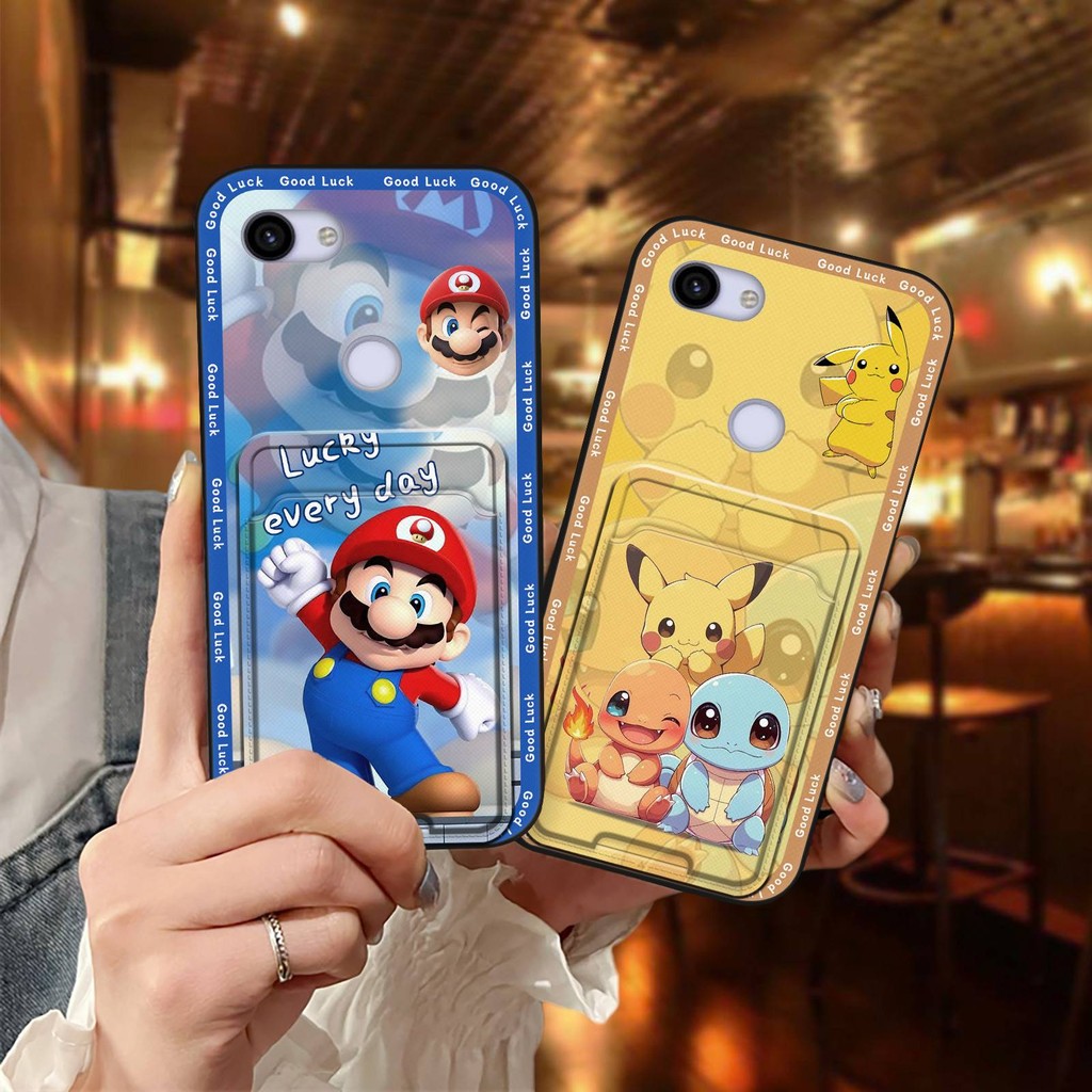 Bảo Vệ Chống Va Đập Ốp Lưng Điện Thoại Google Pixel 3A / Pixel 3 Lite Vỏ Mềm Thiết Kế Thời Trang Graffiti Chống Thấm Nước Hoạt Hình