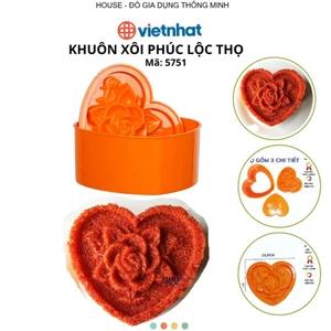 Khuôn Xôi Tim Chuyên Dùng Đám Cưới, Ngày Lễ Chính Hãng VIỆT NHẬT (Mã 5763)