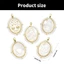 Ở lại Phong Cách Hình Bầu Dục Đồng Trinh Marys Mặt Dây Chuyền Vòng Cổ Phụ Kiện Di Động Cho Trang Sức Thủ Công Với Ngọc Trai Nước Ngọt Giọng
