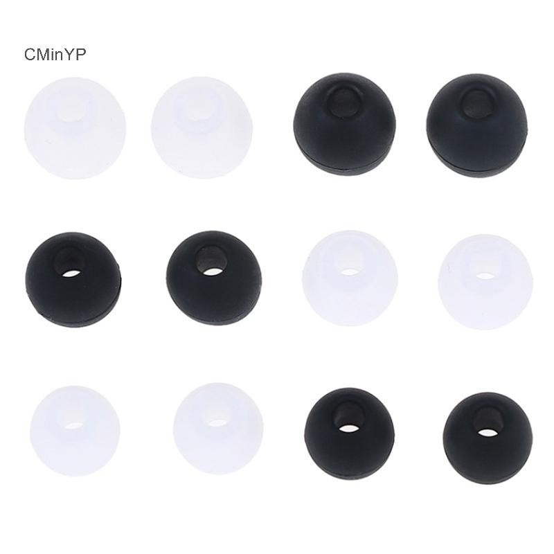 Cminyp 6 Cặp / 2 * (S + M + L) Miếng đệm tai bằng cao su silicon Miếng đệm tai nghe nhét tai đa năng Tai nghe thay thế Tai nghe nhét tai Đệm vinh quang