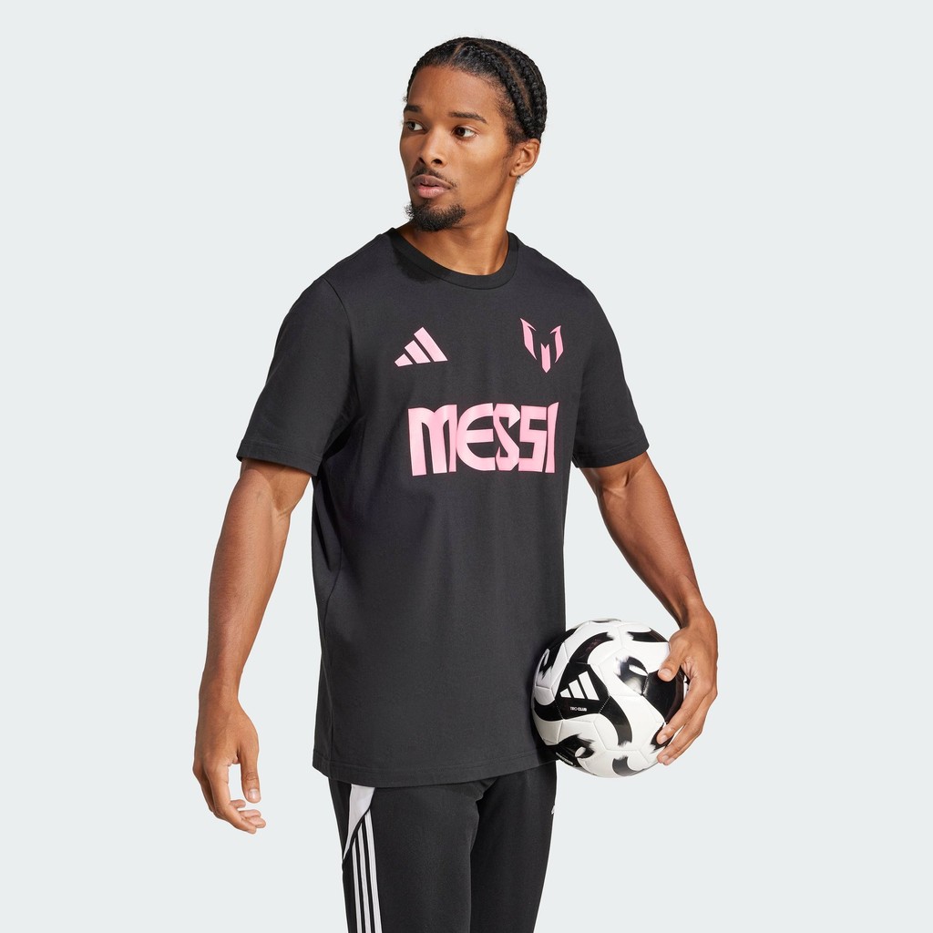 adidas Football Messi Name and Number Graphic Tee Men Black JM3551 | BigBuy360 - bigbuy360.vn