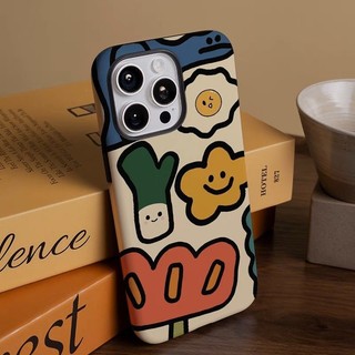 Ốp điện thoại 2 trong 1 Cartoon Flower tương thích với iPhone 15 Pro Max, Apple 17 16 14 Plus 11 / 12 / 13 Pro Max, vỏ bảo vệ chống sốc mới