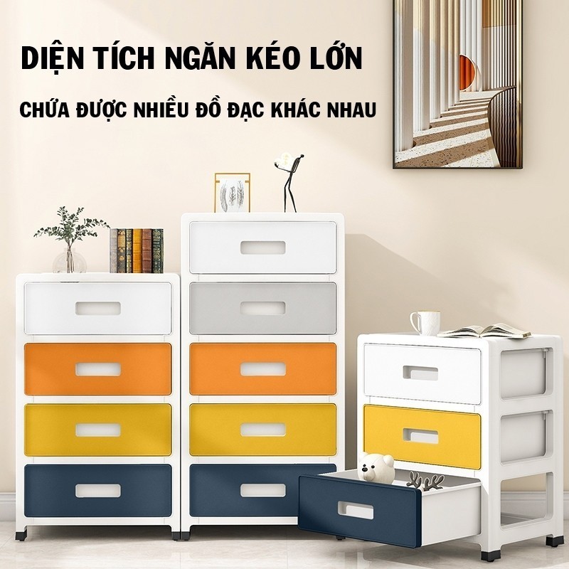 Tủ Để Đồ Phòng Ngủ Tiện Lợi 3/4/5/6 Tầng Có Bánh Xe,Tủ Đựng Đồ Lót, Tủ Đựng Đồ Đa Năng Tiện ích 132