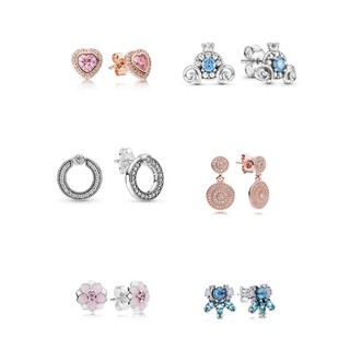 Còn hàng [Phong cách mới 2024] Bông tai hoa mộc lan S925, ngôi sao và mặt trăng, bông tai hình bí ngô Disney, hoa, bông tuyết