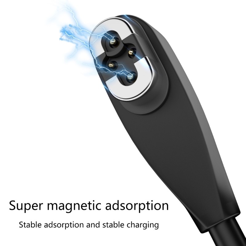 Dây sạc nhanh GODD Cáp nguồn từ tính cho tai nghe S710 màu đen
