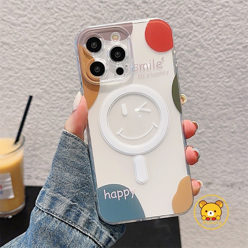 Dành Cho Xiaomi 15 Ultra 14T 14 Civi 13 12 13T 12T 12S 12X 11T Mi 11i 11 11X 10i 10 10S 10T 9 Lite Ultra 9T CC9 Pro 8 Smile Vỏ Sạc Không Dây Từ Tính Trong Suốt Vỏ Điện Thoại Hoạt Hình