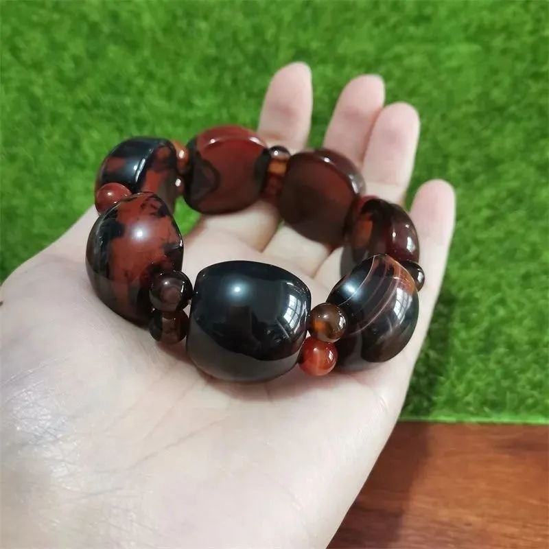 Phong Cách Mới Mã Não Tự Nhiên Phong Cách Dân Tộc Phù Hợp Với Hàng Tay Đơn Giản