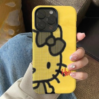 Ốp lưng 2 trong 1 Hello Cat dễ thương cho Apple 16 Pro Max iPhone 15 Phim hai lớp 14 Pro 13 / 12 / 11 Pro Max 7 / 8p Xs Max Vỏ bảo vệ chống sốc