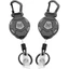 Giá đỡ huy hiệu Carabiner AWNGD, Móc khóa có thể thu vào chống trộm hạng nặng, 31,5 ” Dây thép có thể thu vào ID Huy hiệu Cuộn dây leo núi Khóa leo núi