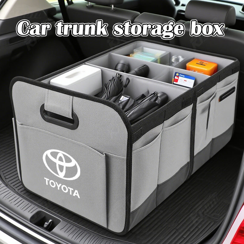 Hộp Bảo Quản Thân Xe Toyota Da Dung Tích Lớn Thùng Rác Có Thể Gập Lại Di Động Tổ Chức Cho Veloz Vios Raize Avanza Alphard Corolla Cross Fortuner Wigo yaris Cross Innova Hilux