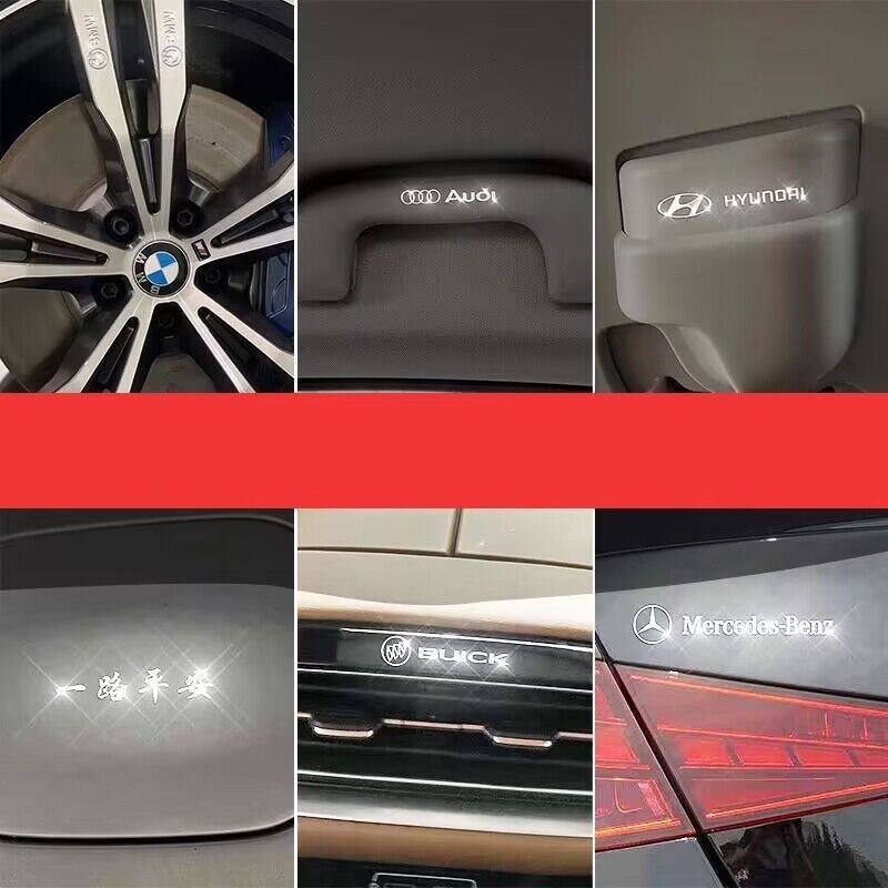 1 Chiếc Xe Ô Tô Kim Loại Dán Xe Sáng Tạo logo Xe Trang Trí Miếng Dán Khăn Lau Trung Tâm Điều Khiển Cửa Sổ Xe Phía Sau Đuôi Sửa Đổi Cá Tính Nội Thất Tay Cầm Trang Trí