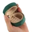 Hộp đựng trang sức nhung JUNYUE88US, Hộp đựng trang sức Mini hình tròn, Túi đựng bông tai dây kéo sang trọng chống bụi di động Túi xách nữ