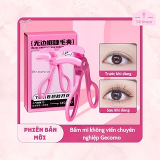 Bấm Mi Gecomo Không Viền Góc Rộng - Cong 75 Độ, Không Cấn Mí (Mẫu Hồng Neon Mới)