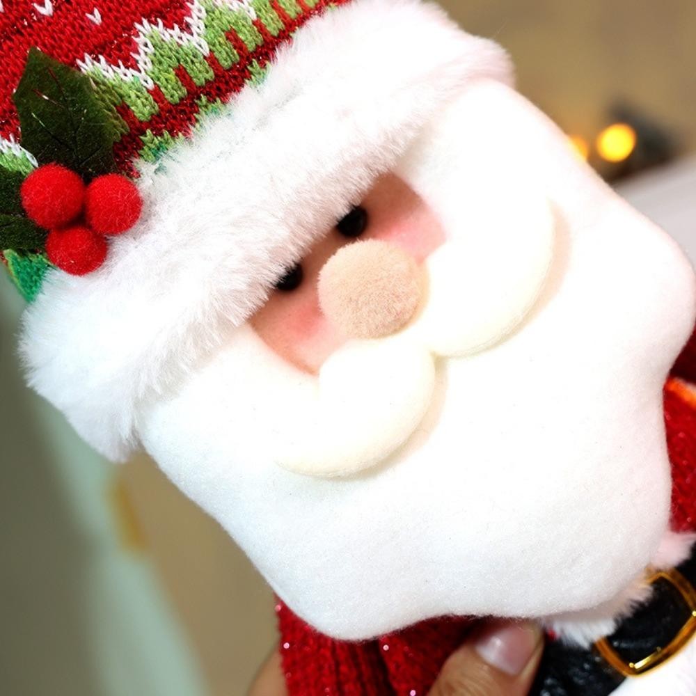 Búp Bê Kính Thiên Văn PWSEND, Giáng Sinh Người Tuyết Ông Già Noel Dệt Kim Nai Sừng Tấm Búp Bê, Cảnh Cửa Sổ Dễ Thương Trang Trí Giáng Sinh Năm Chúc Mừng Christma Quà Tặng Trang Trí Giáng Sinh