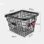 Giỏ sau xe đạp MONOSTYLE kim loại điều chỉnh được, phù hợp xe leo núi và xe gấp, màu đen/bạc