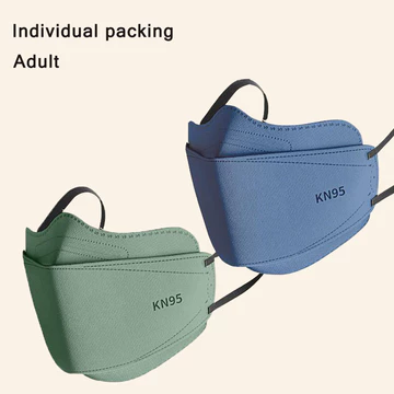 50 chiếc [đóng gói riêng lẻ] khẩu trang dành cho người lớn N95 Morandi khẩu trang nữ bảo vệ 4 lớp