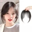 Phần giữa Fake Bangs Fringe Tổng hợp Topper Hairpiece Clip-In Bang Nối dài Đóng cửa vô hình tự nhiên