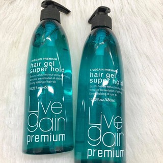 Gel tạo kiểu Livegain Hair Glaze, Super Hold 450ml [ TN ]