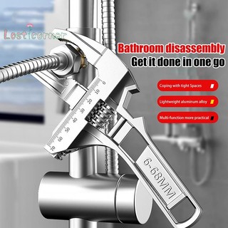 [Lostcorner] Bộ sửa chữa đa năng 6-68mm Dụng cụ cầm tay phòng tắm Cờ lê ống mở lớn Chìa khóa Đai ốc Công cụ sửa chữa nhà có thể điều chỉnh Cờ lê [Mới]